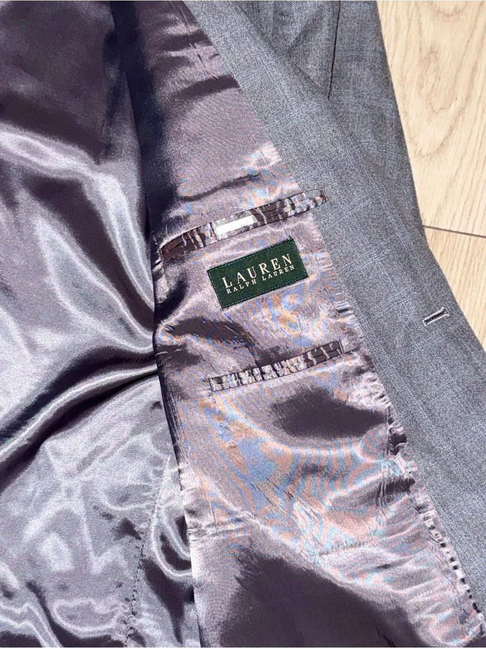Lauren Ralph Lauren Men’s 56L Gray Windowpane Sport Coat Blazer Classic Fit
